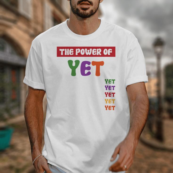 Teacher Growth Mindset Power Of Yet Unisex T-Shirt, funny design Teacher Growth Mindset Power Of Yet Unisex T-Shirt, funny design