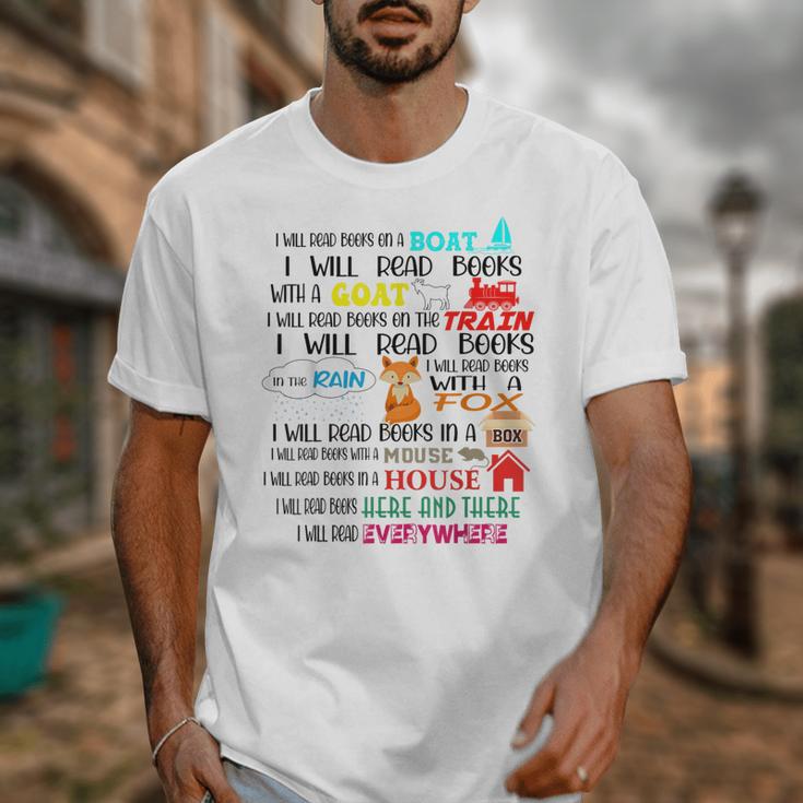 Teacher I Will Read Book On Boat Kids Women Bookworm Unisex T-Shirt, funny design Teacher I Will Read Book On Boat Kids Women Bookworm Unisex T-Shirt, funny design