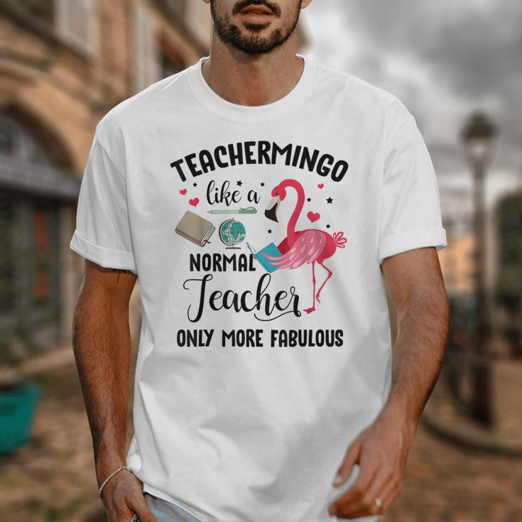 Teachermingo Like A Normal Teacher Only More Fabulous Unisex T-Shirt, funny design Teachermingo Like A Normal Teacher Only More Fabulous Unisex T-Shirt, funny design
