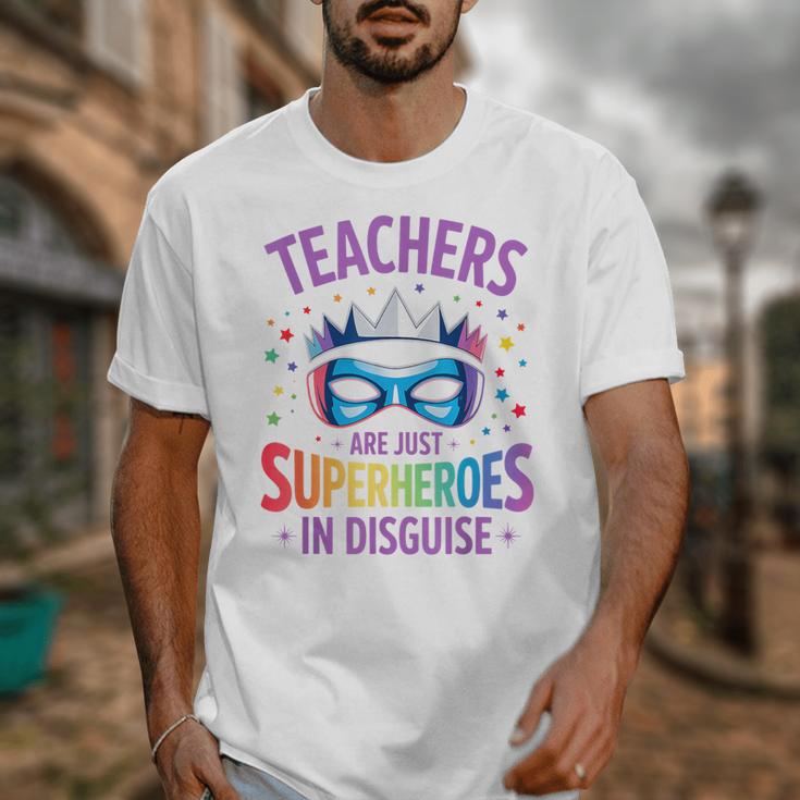 Teachers Are Just Superheroes In Disguise Back To School Unisex T-Shirt, funny design