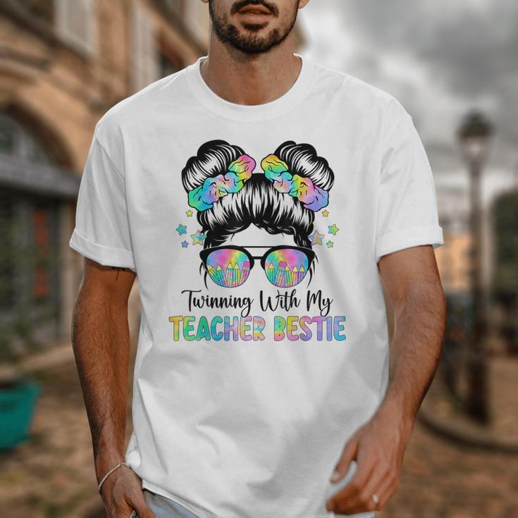 Twin Day Friends Teacher Twinning With My Bestie Unisex T-Shirt, Friend Gifts, funny design
