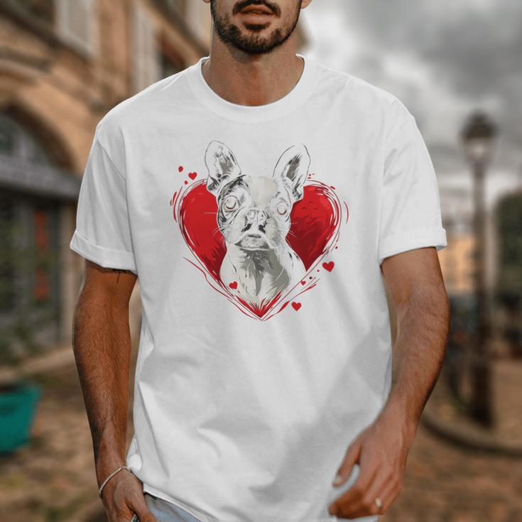 Valentine's Day Boston Terrier Dog Unisex T-Shirt, funny design