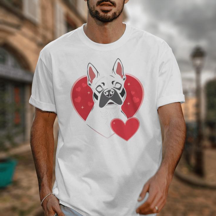 Valentine's Day Boston Terrier Unisex T-Shirt, funny design