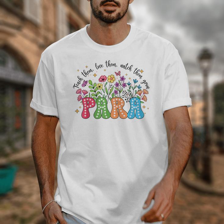 Wildflower Para Floral Paraprofessional Paraeducator Teacher Unisex T-Shirt, funny design Wildflower Para Floral Paraprofessional Paraeducator Teacher Unisex T-Shirt, funny design