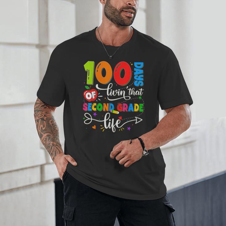 100 Days Of Living That 2nd Grade Life Boy Girl Teacher Unisex T-Shirt, novelty gifts, funny gifts 100 Days Of Living That 2nd Grade Life Boy Girl Teacher Unisex T-Shirt, novelty gifts, funny gifts