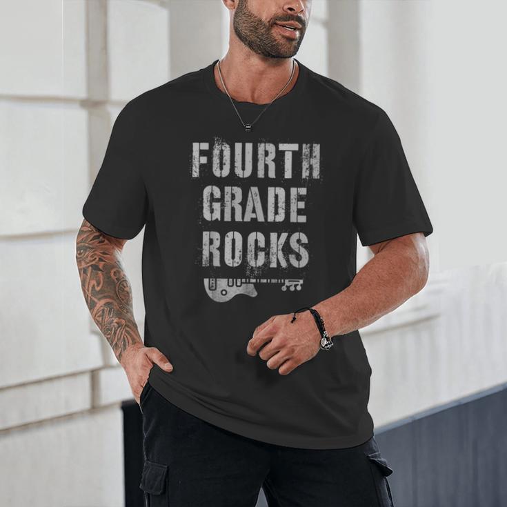 4th GRADE Rocks Teacher Rockstars I Teach Ready To Rock Unisex T-Shirt, novelty gifts, funny gifts 4th GRADE Rocks Teacher Rockstars I Teach Ready To Rock Unisex T-Shirt, novelty gifts, funny gifts