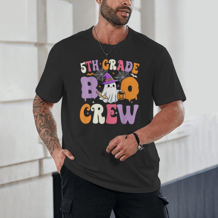 5th Grade Boo Crew Spooky Fifth Grade Halloween Teacher Unisex T-Shirt, novelty gifts, funny gifts