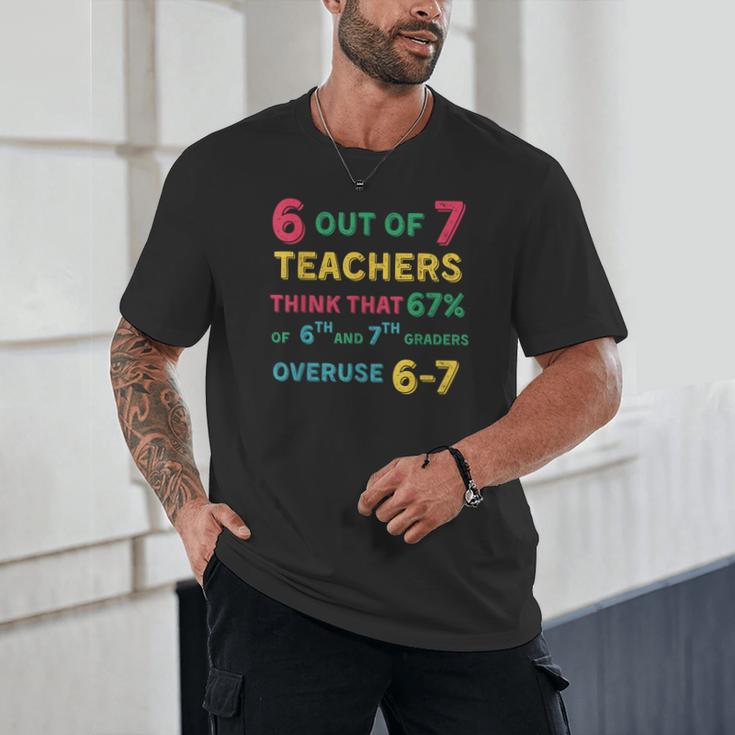 67 Teacher Middle School Teacher 6 7 Overuse 67 Unisex T-Shirt, novelty gifts, funny gifts 67 Teacher Middle School Teacher 6 7 Overuse 67 Unisex T-Shirt, novelty gifts, funny gifts