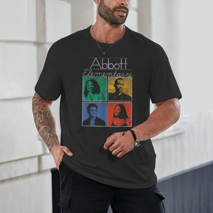 Abbott Elementary Colorful Pop Art Teachers TV Show Unisex T-Shirt, novelty gifts, funny gifts Abbott Elementary Colorful Pop Art Teachers TV Show Unisex T-Shirt, novelty gifts, funny gifts