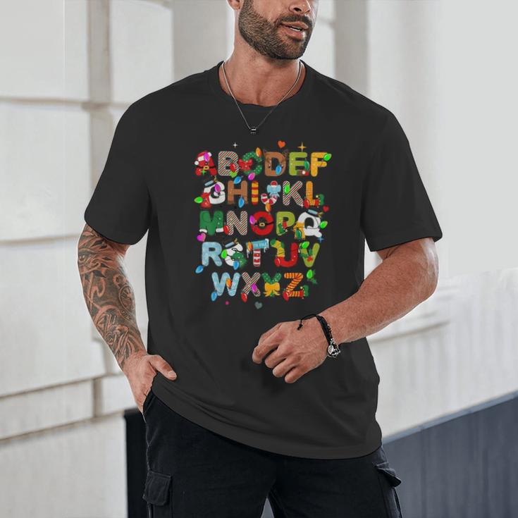 ABCs Learning Kindergarten Teacher Christmas Lights Alphabet For Men Women Kids Unisex T-Shirt, novelty gifts, funny gifts ABCs Learning Kindergarten Teacher Christmas Lights Alphabet For Men Women Kids Unisex T-Shirt, novelty gifts, funny gifts