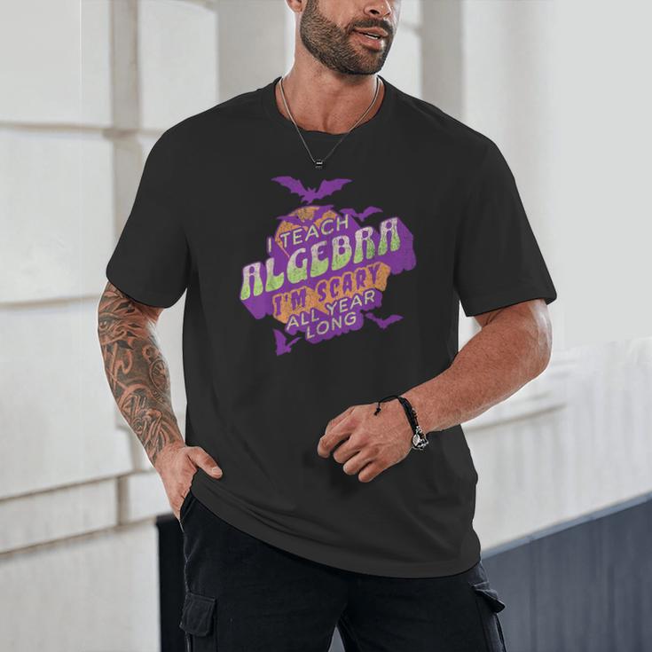 Algebra Teacher Halloween Spooky Ghost Math Mathematics Grad Unisex T-Shirt, novelty gifts, funny gifts Algebra Teacher Halloween Spooky Ghost Math Mathematics Grad Unisex T-Shirt, novelty gifts, funny gifts