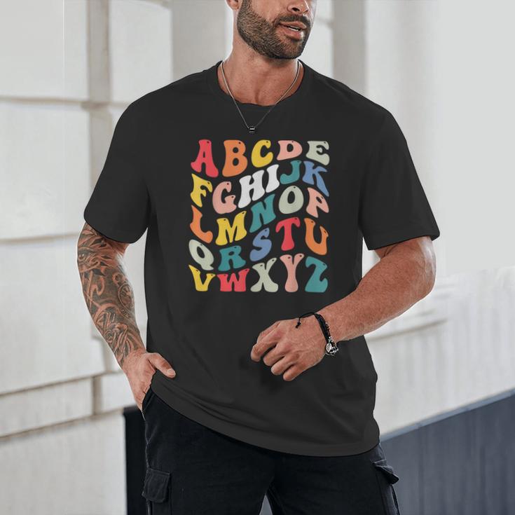 Alphabet Hi Back To School ABC Pre K Kindergarten Teacher Unisex T-Shirt, novelty gifts, funny gifts Alphabet Hi Back To School ABC Pre K Kindergarten Teacher Unisex T-Shirt, novelty gifts, funny gifts