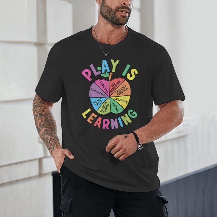 Apple Retro Play Is Learning Kindergarten Teacher Daycare Unisex T-Shirt, novelty gifts, funny gifts Apple Retro Play Is Learning Kindergarten Teacher Daycare Unisex T-Shirt, novelty gifts, funny gifts