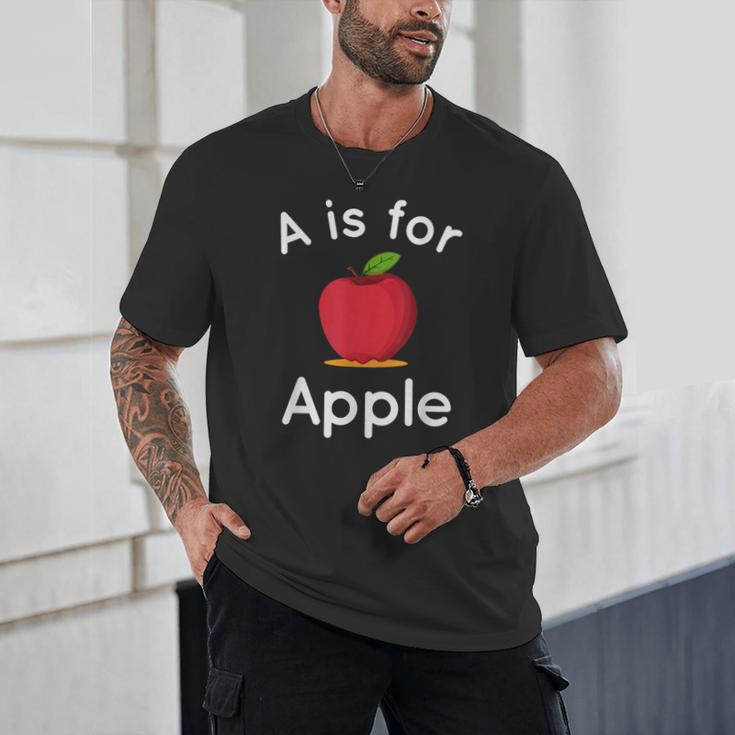 A Is For Apple Toddler Kindergarten Preschool Teacher Unisex T-Shirt, novelty gifts, funny gifts A Is For Apple Toddler Kindergarten Preschool Teacher Unisex T-Shirt, novelty gifts, funny gifts