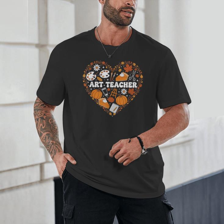 Art Teacher Heart Autumn Thanksgiving Kids Unisex T-Shirt, novelty gifts, funny gifts Art Teacher Heart Autumn Thanksgiving Kids Unisex T-Shirt, novelty gifts, funny gifts