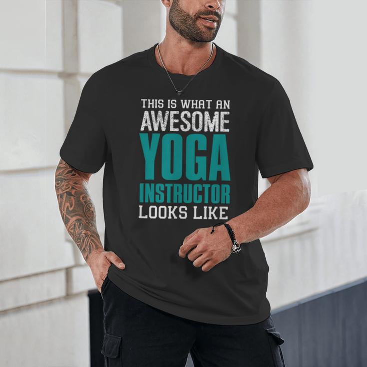 This Is What An Awesome Yoga Instructor Yoga Teacher Unisex T-Shirt, novelty gifts, funny gifts This Is What An Awesome Yoga Instructor Yoga Teacher Unisex T-Shirt, novelty gifts, funny gifts