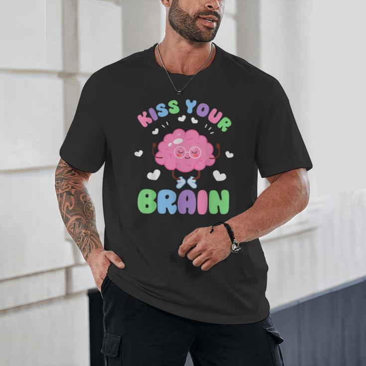 Back To School Kiss Your Brain Cute Teacher Appreciation Unisex T-Shirt, novelty gifts, funny gifts