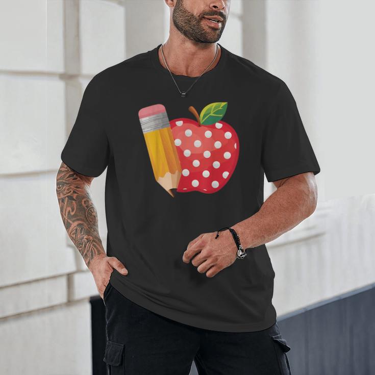 Back To School Pencil And Apple Teacher Student Unisex T-Shirt, novelty gifts, funny gifts Back To School Pencil And Apple Teacher Student Unisex T-Shirt, novelty gifts, funny gifts