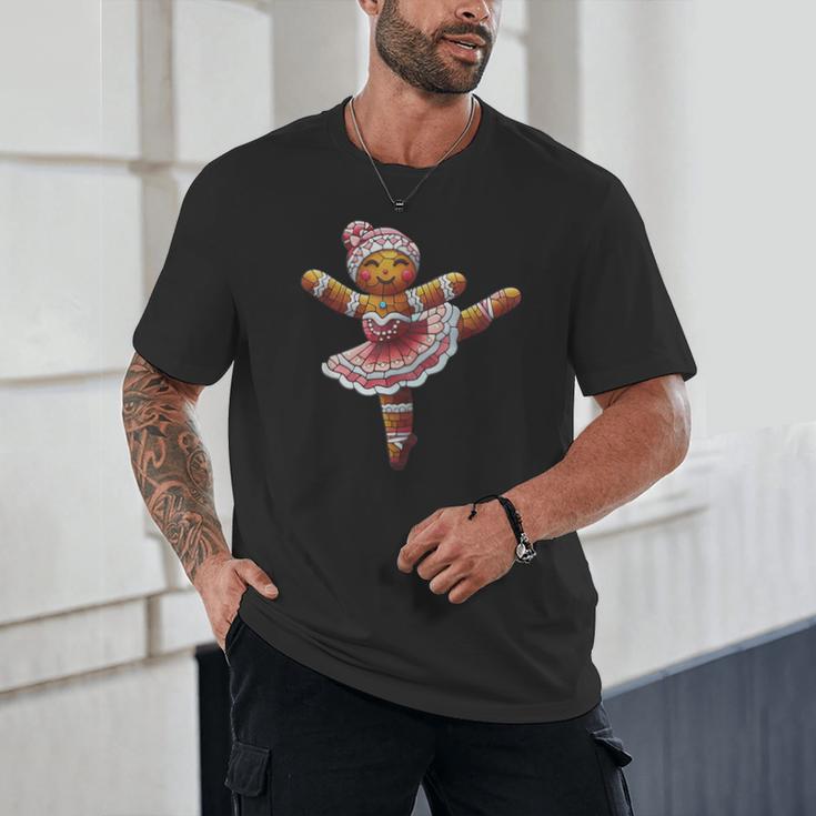 Ballet Dancer Gingerbread Christmas Dance Teacher Girl Women Unisex T-Shirt, novelty gifts, funny gifts