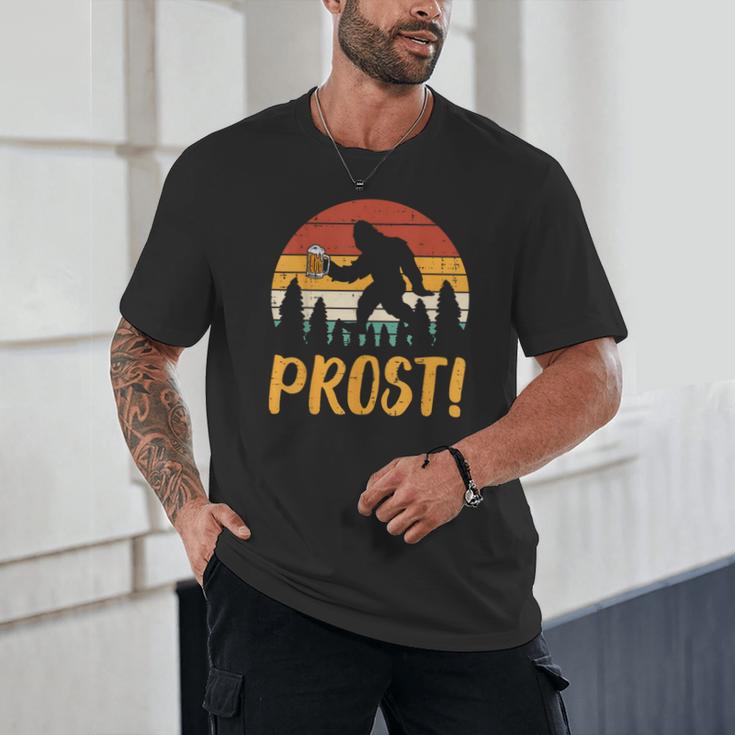 Bigfoot Sasquatch Prost Retro Bavarian Oktoberfest Men Women Unisex T-Shirt, novelty gifts, funny gifts