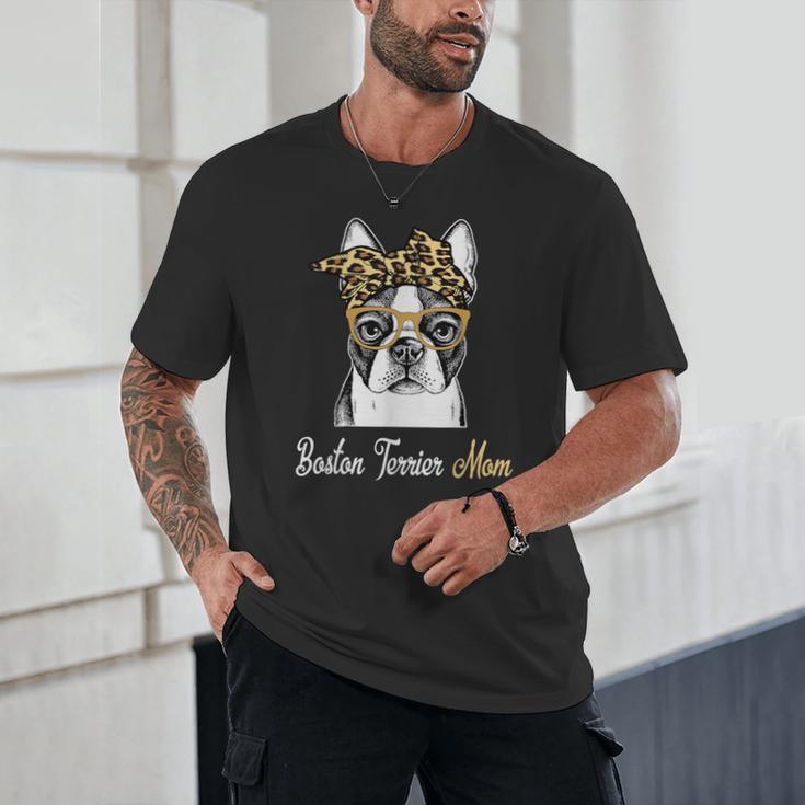 Birthday And Mother's Day -Boston Terrier Mom Unisex T-Shirt, novelty gifts, funny gifts