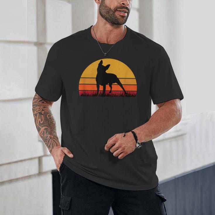 Boston Terrier Bostie Sunset Retro Dog Pet Mom Dad Unisex T-Shirt, novelty gifts, funny gifts