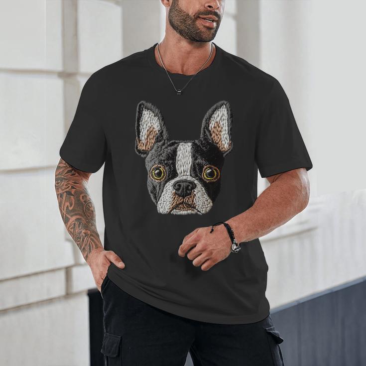 Boston Terrier Cute Puppy Face Dog Lover Pet Owner Unisex T-Shirt, novelty gifts, funny gifts