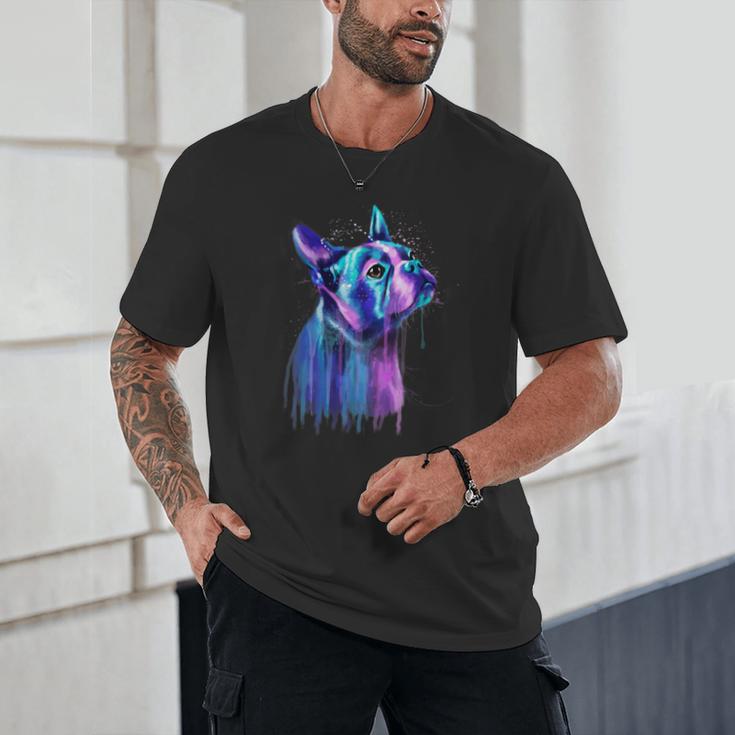 Boston Terrier Dog For a Boston Terrier Mom Unisex T-Shirt, novelty gifts, funny gifts