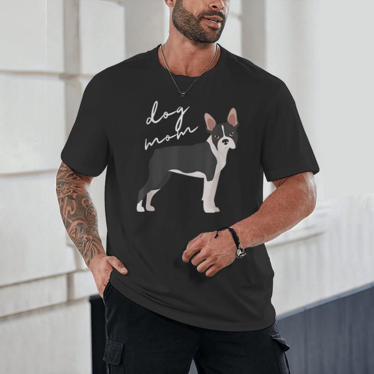 Boston Terrier Dog Mom Woman Women Unisex T-Shirt, novelty gifts, funny gifts