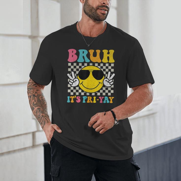 Bruh It's Fri-Yay Friday Weekend Smile Face Teacher Student Unisex T-Shirt, novelty gifts, funny gifts Bruh It's Fri-Yay Friday Weekend Smile Face Teacher Student Unisex T-Shirt, novelty gifts, funny gifts