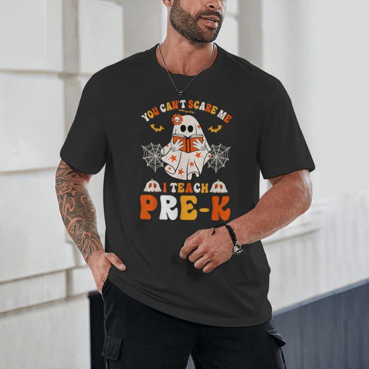 You Cant Scare Me I Teach Pre-K Teacher Halloween Unisex T-Shirt, novelty gifts, funny gifts
