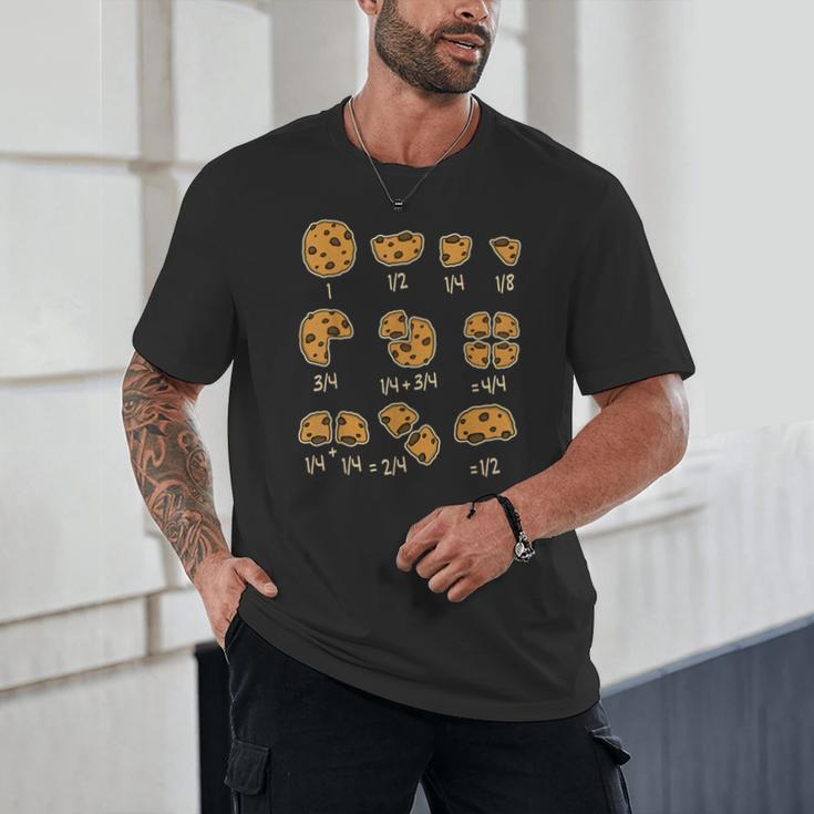 Chocolate Cookie Quick Math Fraction Math Teachers For Men Women Girls Kids Unisex T-Shirt, novelty gifts, funny gifts