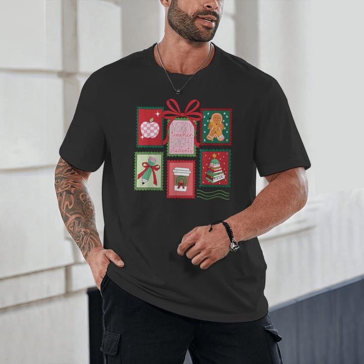 Christmas Teacher Stamps Unisex T-Shirt, novelty gifts, funny gifts