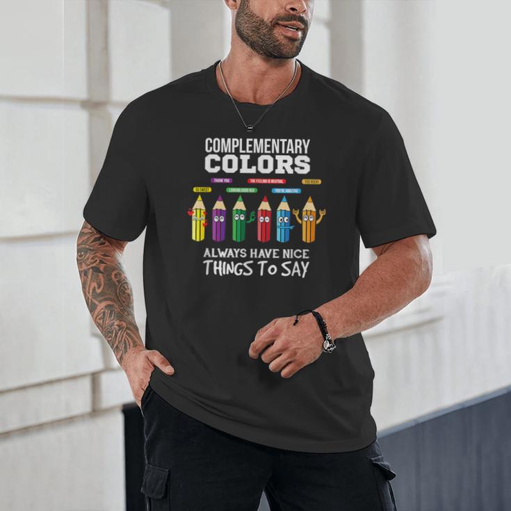 Complementary Colors Pun Artist Art Teacher T-Shirt Unisex T-Shirt, novelty gifts, funny gifts Complementary Colors Pun Artist Art Teacher T-Shirt Unisex T-Shirt, novelty gifts, funny gifts