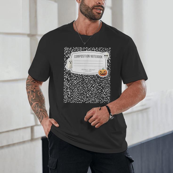 Composition Notebook Costume Adult Halloween For Teacher Unisex T-Shirt, novelty gifts, funny gifts Composition Notebook Costume Adult Halloween For Teacher Unisex T-Shirt, novelty gifts, funny gifts