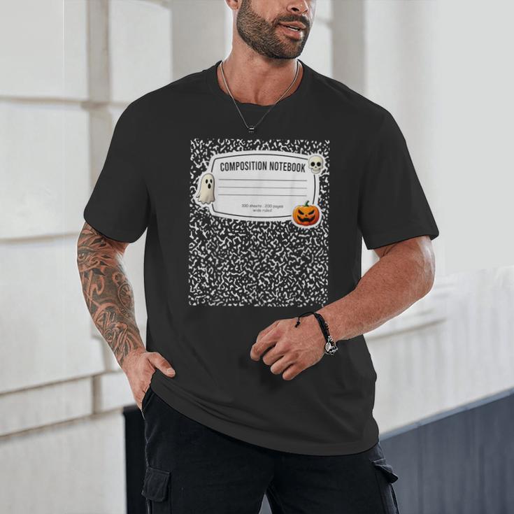 Composition Notebook Costume Adult Halloween For Teachers Unisex T-Shirt, novelty gifts, funny gifts Composition Notebook Costume Adult Halloween For Teachers Unisex T-Shirt, novelty gifts, funny gifts