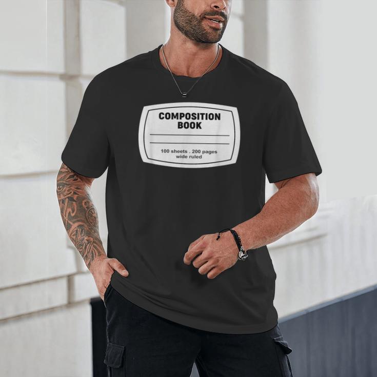 Composition Notebook Halloween Costume Teacher Student Unisex T-Shirt, novelty gifts, funny gifts Composition Notebook Halloween Costume Teacher Student Unisex T-Shirt, novelty gifts, funny gifts