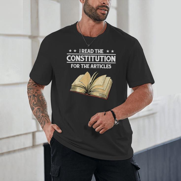 Cool History Teacher Read The Constitution For The Articles Unisex T-Shirt, novelty gifts, funny gifts Cool History Teacher Read The Constitution For The Articles Unisex T-Shirt, novelty gifts, funny gifts