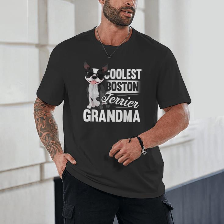 Coolest Boston Terrier Grandma Dog Unisex T-Shirt, novelty gifts, funny gifts