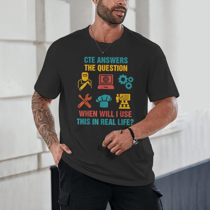 CTE Teacher CTE Crew When Will I Use This In Real Life Unisex T-Shirt, novelty gifts, funny gifts CTE Teacher CTE Crew When Will I Use This In Real Life Unisex T-Shirt, novelty gifts, funny gifts