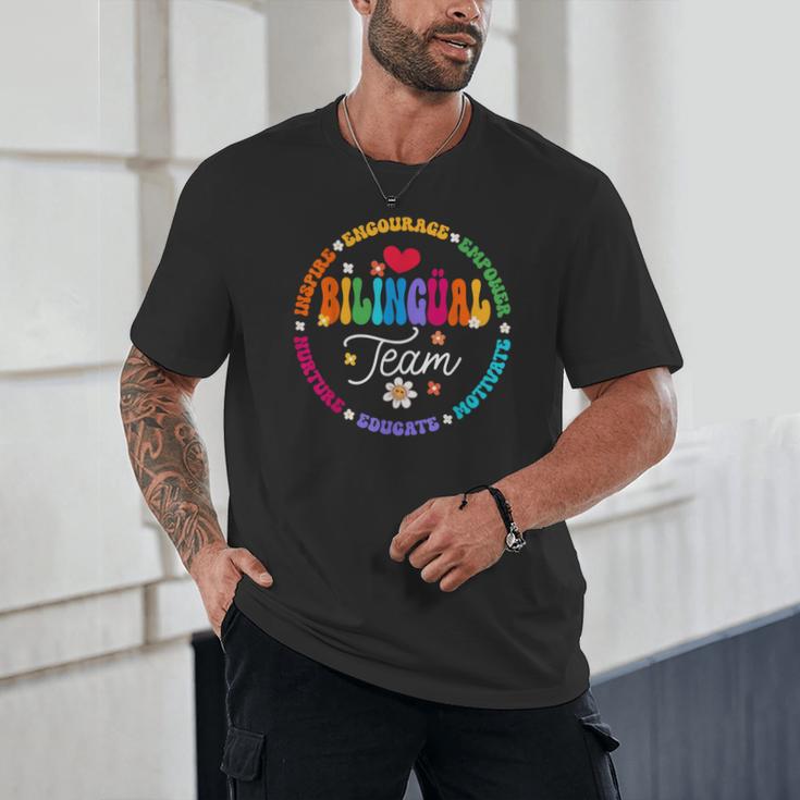 Cultivando Bilingues Dual Language Bilingual Team Teacher Unisex T-Shirt, novelty gifts, funny gifts Cultivando Bilingues Dual Language Bilingual Team Teacher Unisex T-Shirt, novelty gifts, funny gifts