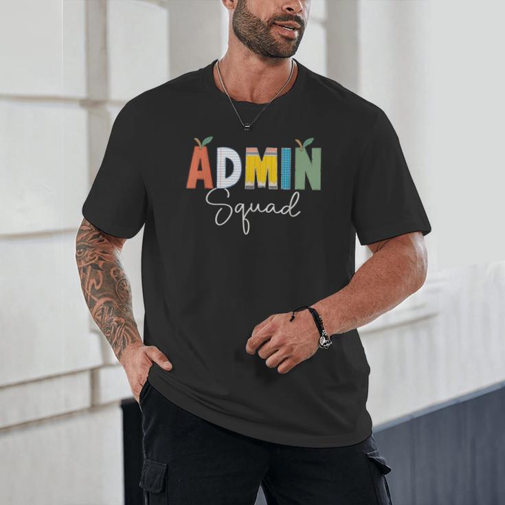 Cute Admin Squad Crew Team Back To School Teacher For Men Women Unisex T-Shirt, novelty gifts, funny gifts