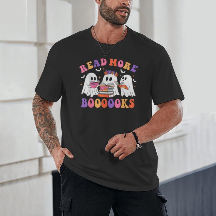 Cute Ghost Read More Books Lover Teacher Halloween Costume Unisex T-Shirt, novelty gifts, funny gifts
