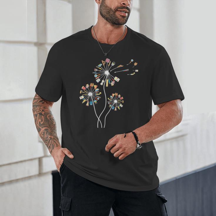 Dandelion Art Shirt For Artist Or Art Teacher Creative Art Unisex T-Shirt, novelty gifts, funny gifts