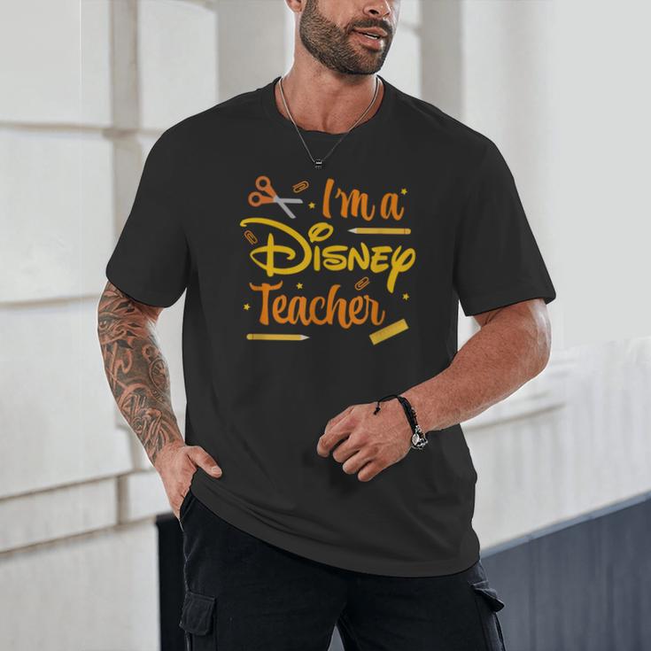 Disney Back To School I'm A Disney Teacher Crafty Logo Unisex T-Shirt, novelty gifts, funny gifts