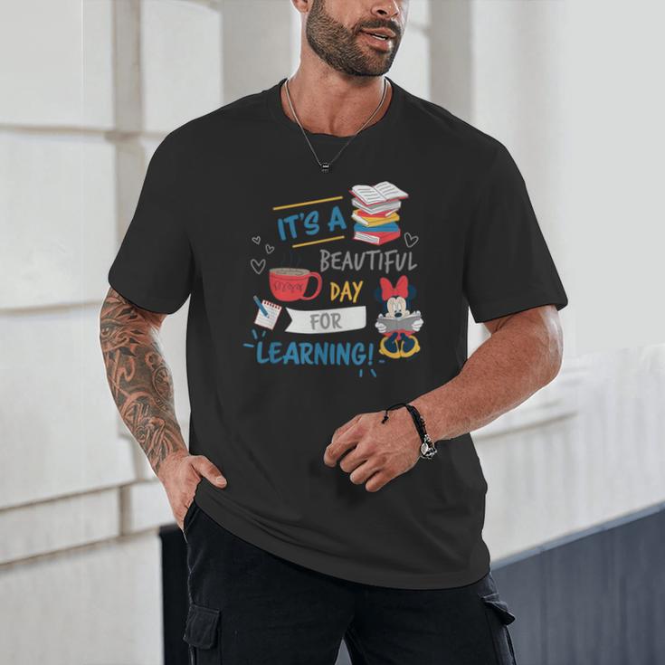Disney Minnie Mouse Beautiful Day For Learning Teacher's Day Unisex T-Shirt, novelty gifts, funny gifts Disney Minnie Mouse Beautiful Day For Learning Teacher's Day Unisex T-Shirt, novelty gifts, funny gifts