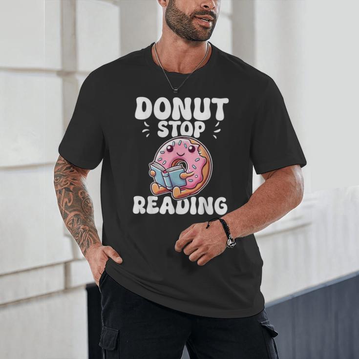 Donut Stop Reading Kawaii Teacher Preschool Kindergarten Unisex T-Shirt, novelty gifts, funny gifts