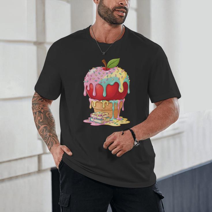 Dripping Apple Ice Cream Cone Cute Teacher Appreciation Unisex T-Shirt, novelty gifts, funny gifts Dripping Apple Ice Cream Cone Cute Teacher Appreciation Unisex T-Shirt, novelty gifts, funny gifts