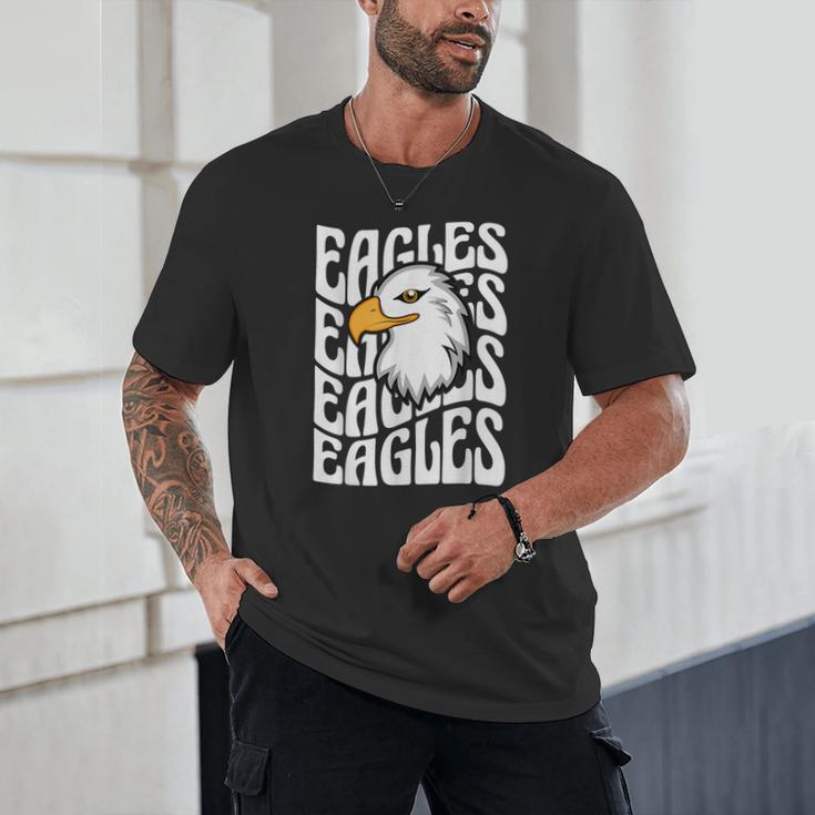 Eagles School Sports Fan Team Spirit Teacher Parent Student Unisex T-Shirt, novelty gifts, funny gifts