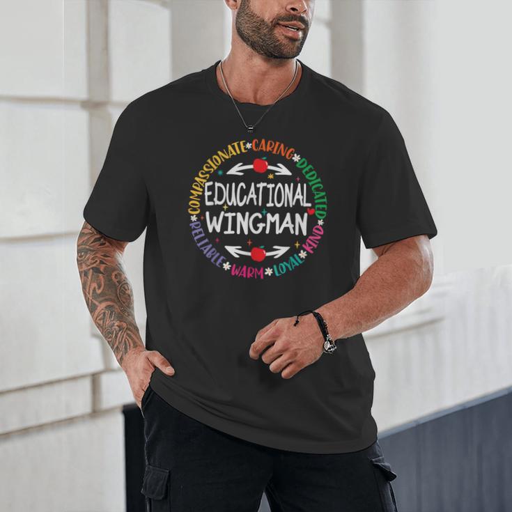 Educational Wingman Assistant Teaching a School Teacher Aide Unisex T-Shirt, novelty gifts, funny gifts Educational Wingman Assistant Teaching a School Teacher Aide Unisex T-Shirt, novelty gifts, funny gifts
